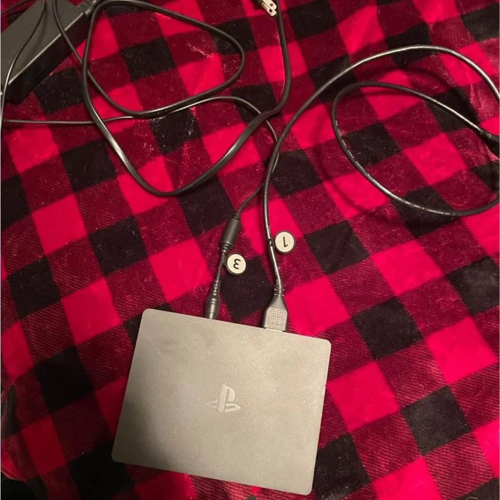 Used twice, PS4 VR headset with everything except box. 150 OBO